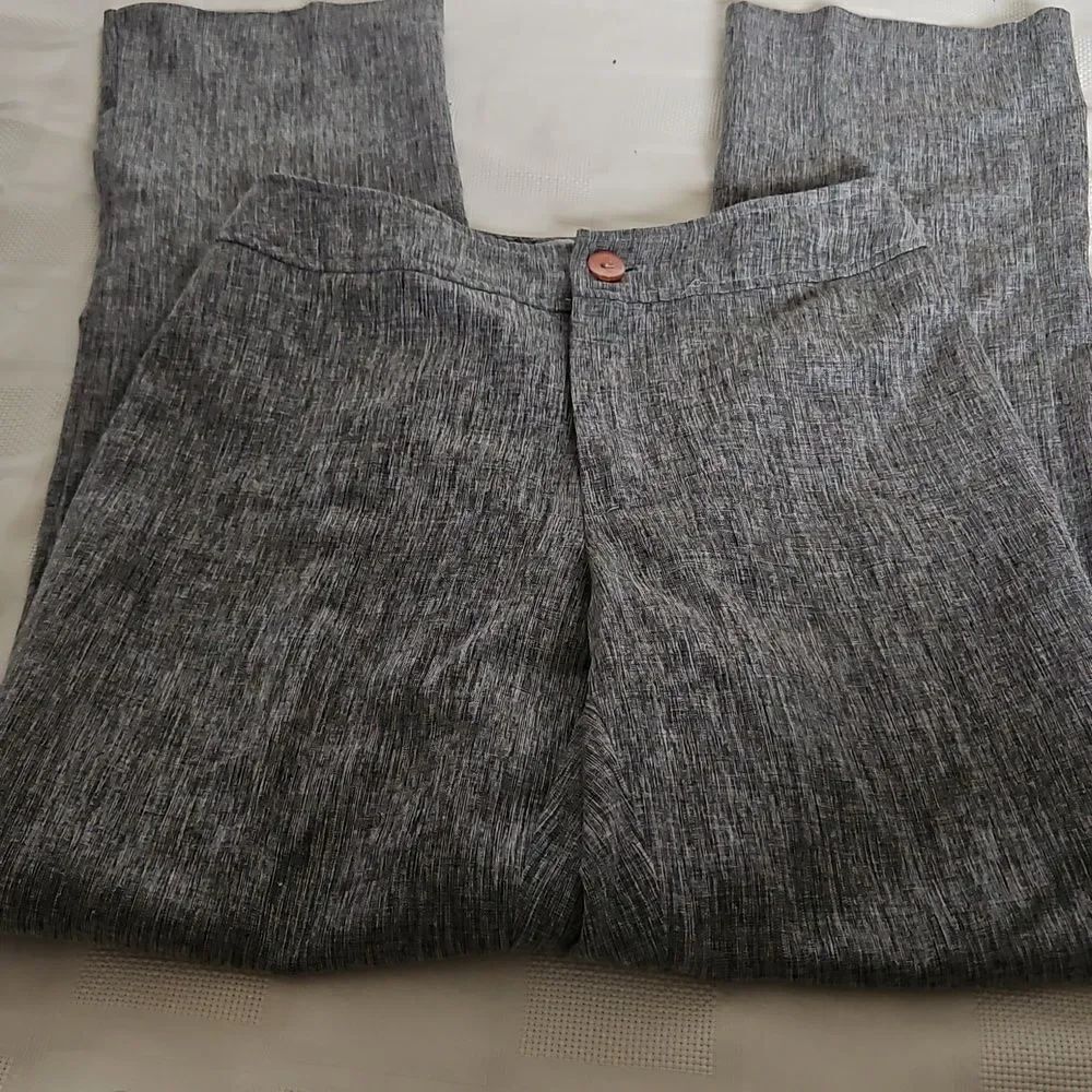 Gray Textured Pants - Picture 13 of 16